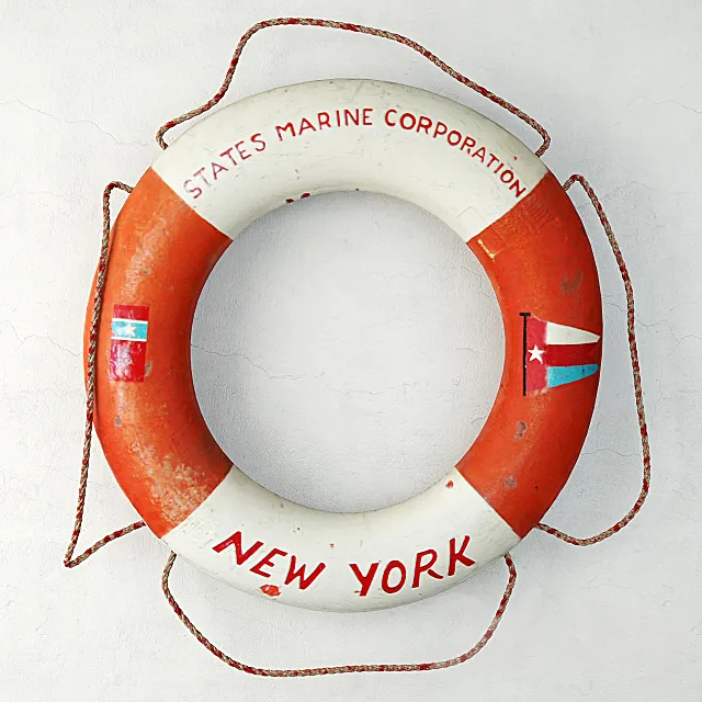 States Marine Corporation Life Preserver Ring 3ds Max