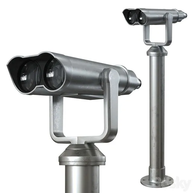 Stationary viewing binoculars WTB01-25X 3dsMax Model