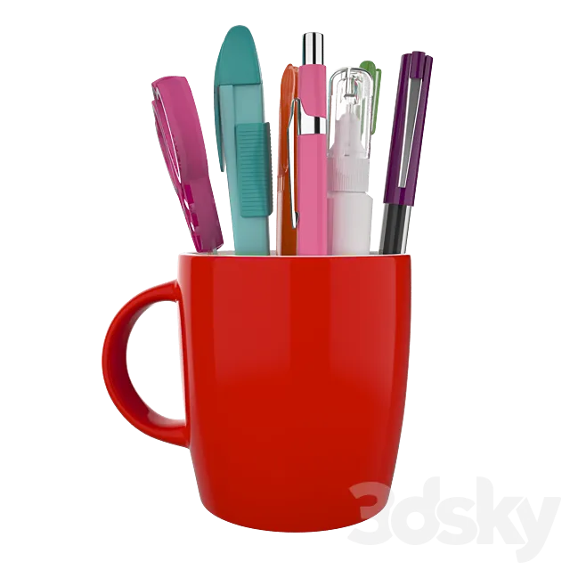 Stationery mug 3DS Max Model