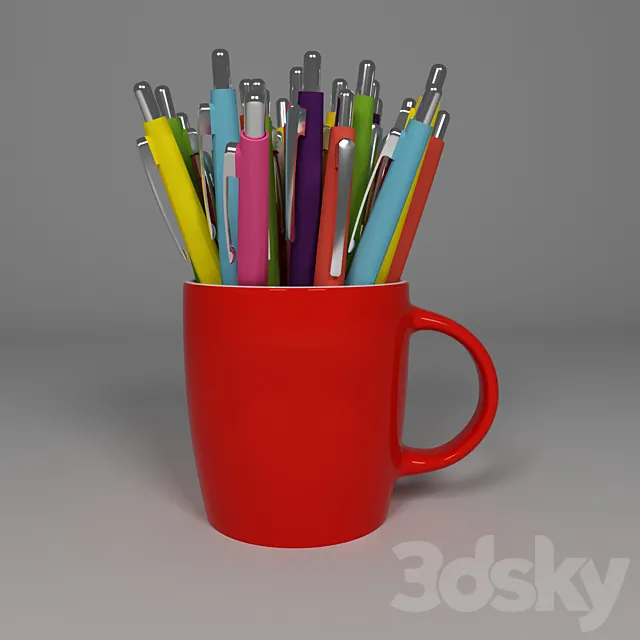 stationery mug 3DS Max Model