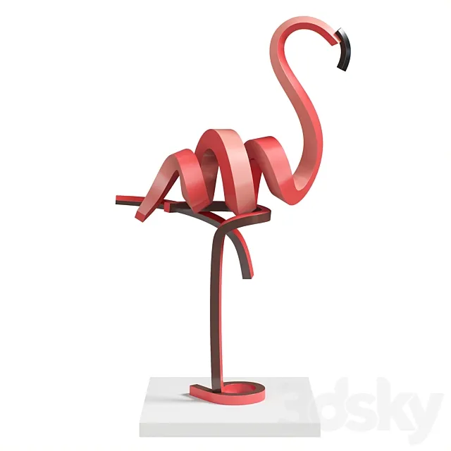 Statue Flamingo 2020 3DSMax File