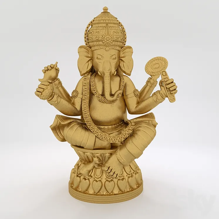 Statue of ganesh 3DS Max