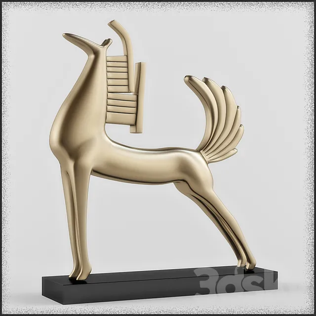 Statuette. Horse. 3ds Max