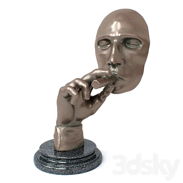Statuette of a smoking head 3DSMax File
