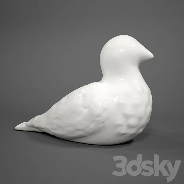 Statuette Of “Bird” 3DS Max Model