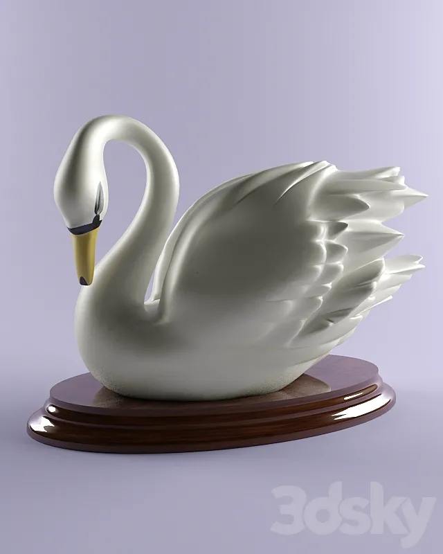 statuette of “Swan” 3ds Max