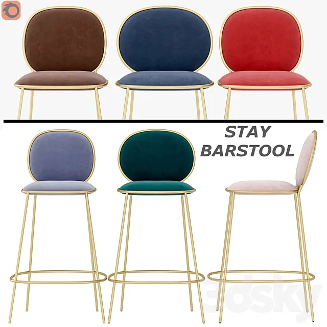 STAY BARSTOOL 3ds Max