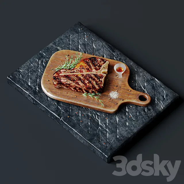 Steak 3DS Max Model