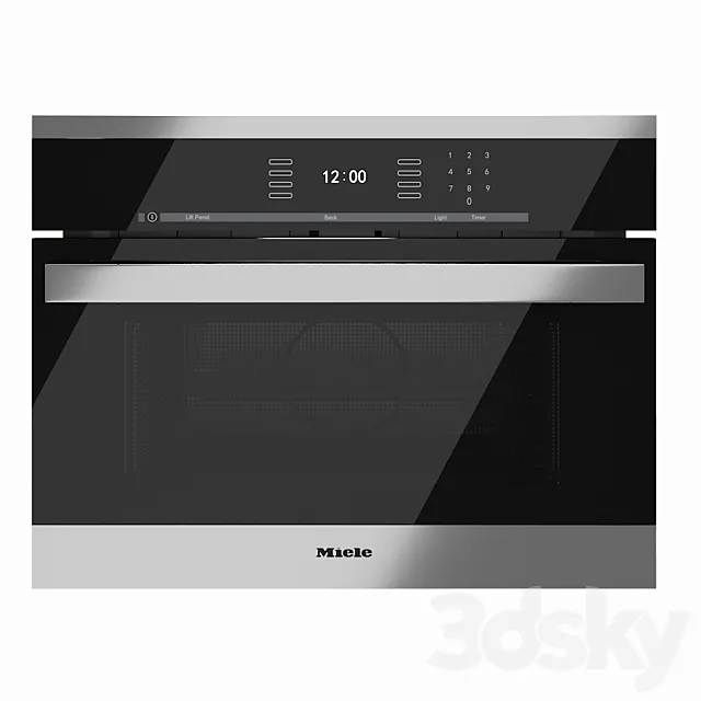 Steam Oven Miele DGC 6500 6600 Steel 3ds Max