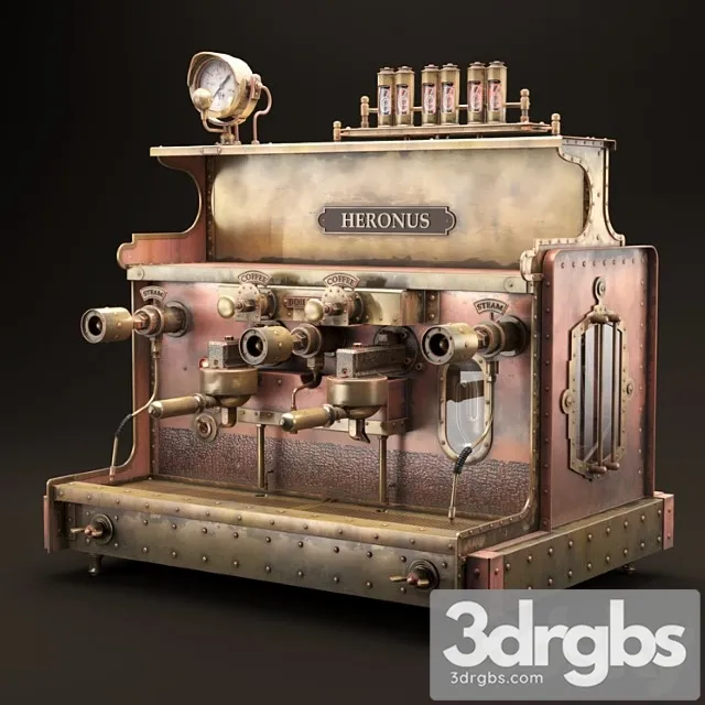 Steampunk coffee machine 2 3dsmax Download