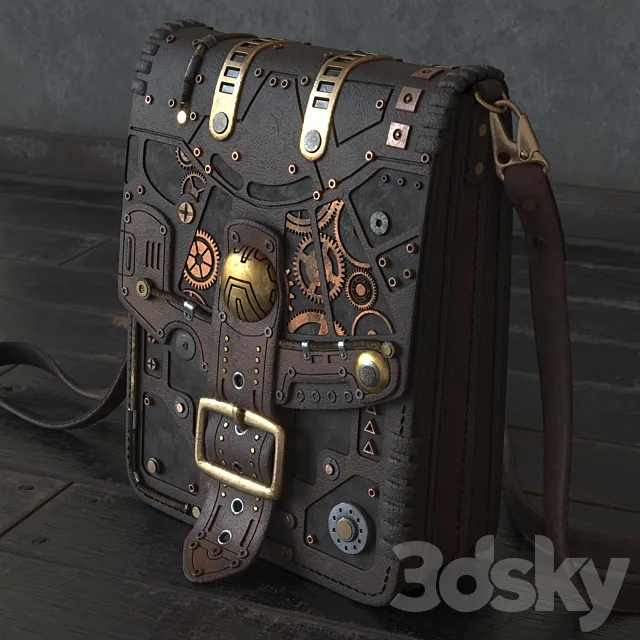 Steampunk_bag 3ds Max