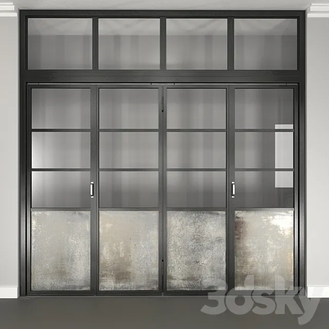 Steel Folding Door 3DSMax File