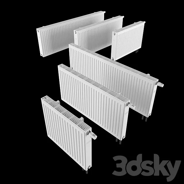 Steel panel radiators PRADO UNIVERSAL 3DSMax File