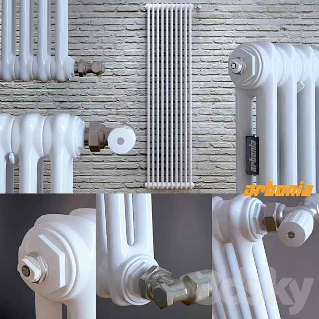 Steel tubular radiator Arbonia 2180 3DSMax File
