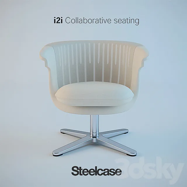 Steelcase i2i Collaborative seating chair 3DS Max Model