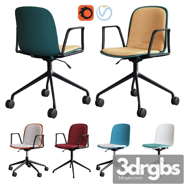 Steelcase Office Chair Cavatina Set1 3dsmax Download