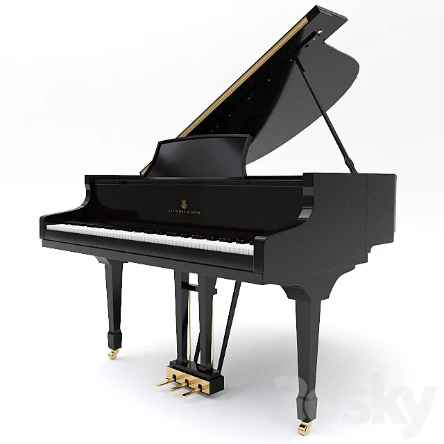 Steinway & Sons_Piano 3DS Max Model