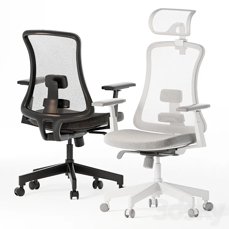 Stellar Office Chairs 3DS Max Model