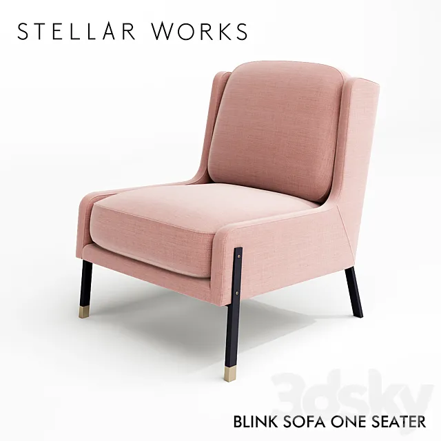 Stellar Works Blink Sofa One Seater 3DSMax File