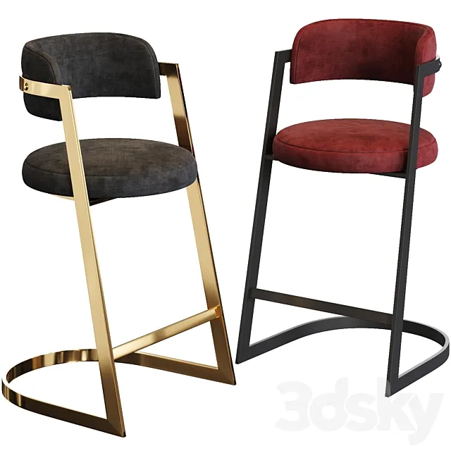 Stephanie Counter Stool by Meridian Furniture 3ds Max