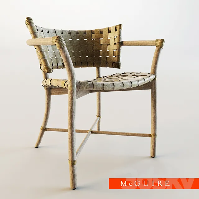 Steven Volpe Crin Dinind Arm Chair 3DS Max Model