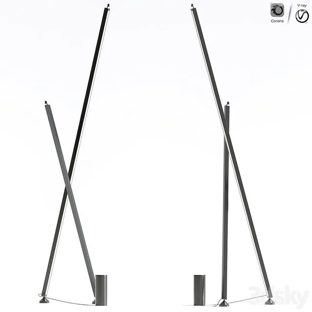 Sticks Stand Alone Vibia Floor Lamp 3dsMax Model