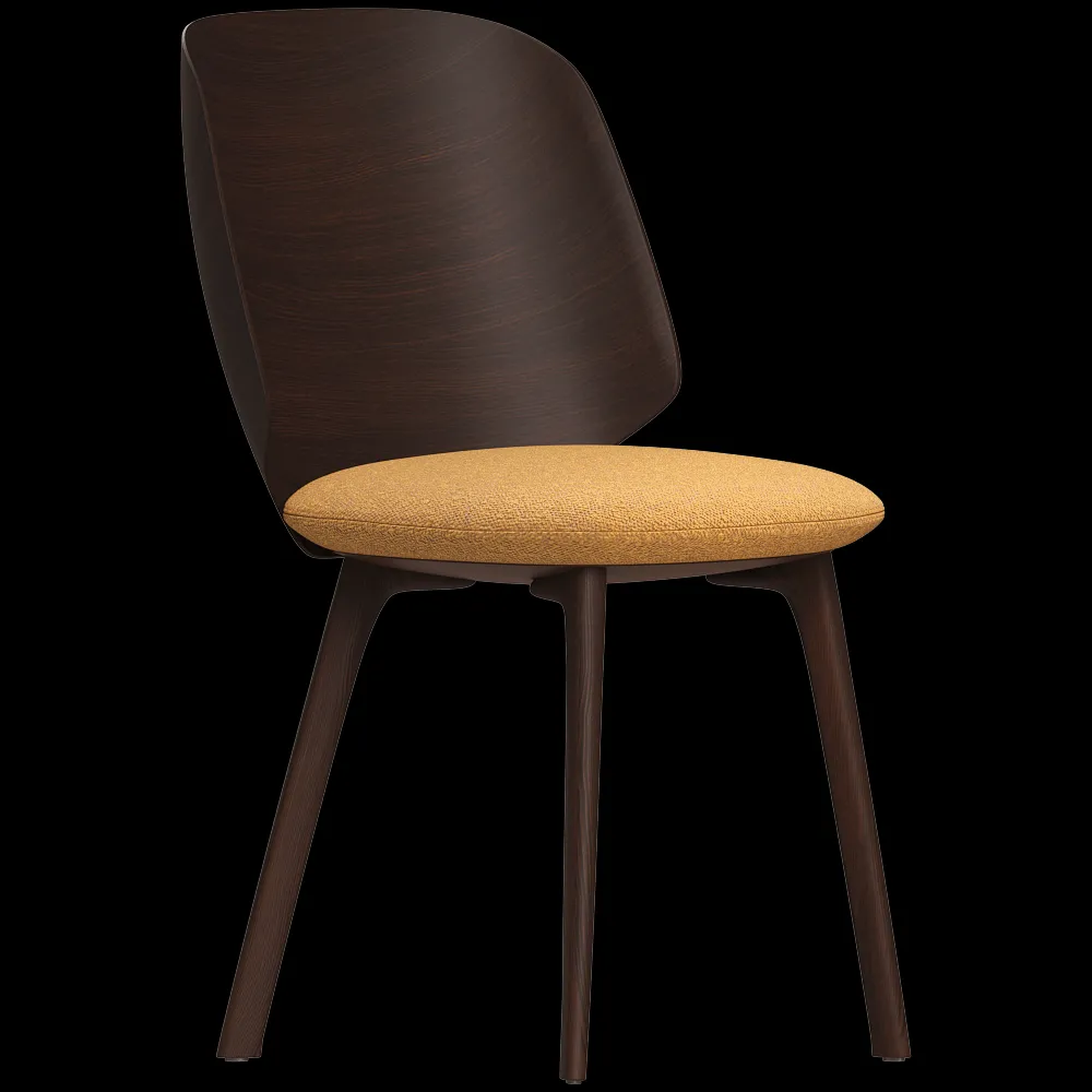 Stilfort – Chair Universal Collection 4 legged oak base 3ds Max