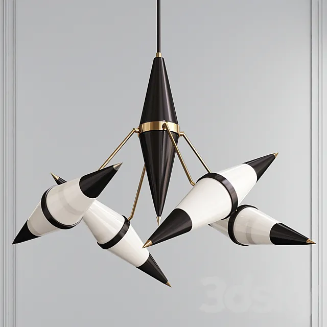 Stilnovo Original MidCentury Chandelier 3ds Max