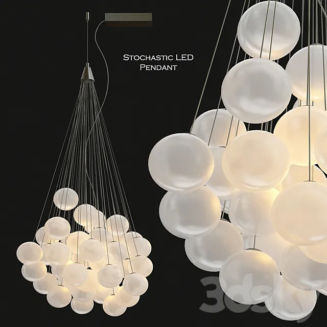 Stochastic LED Pendant Light by Luceplan 3ds Max