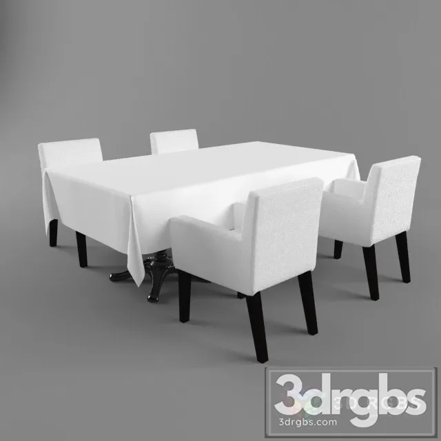 Stol Chetverka Table and Chair 3dsmax Download