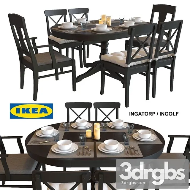 Stol I Stulia Ikea Ingatorp Ingolf 3dsmax Download