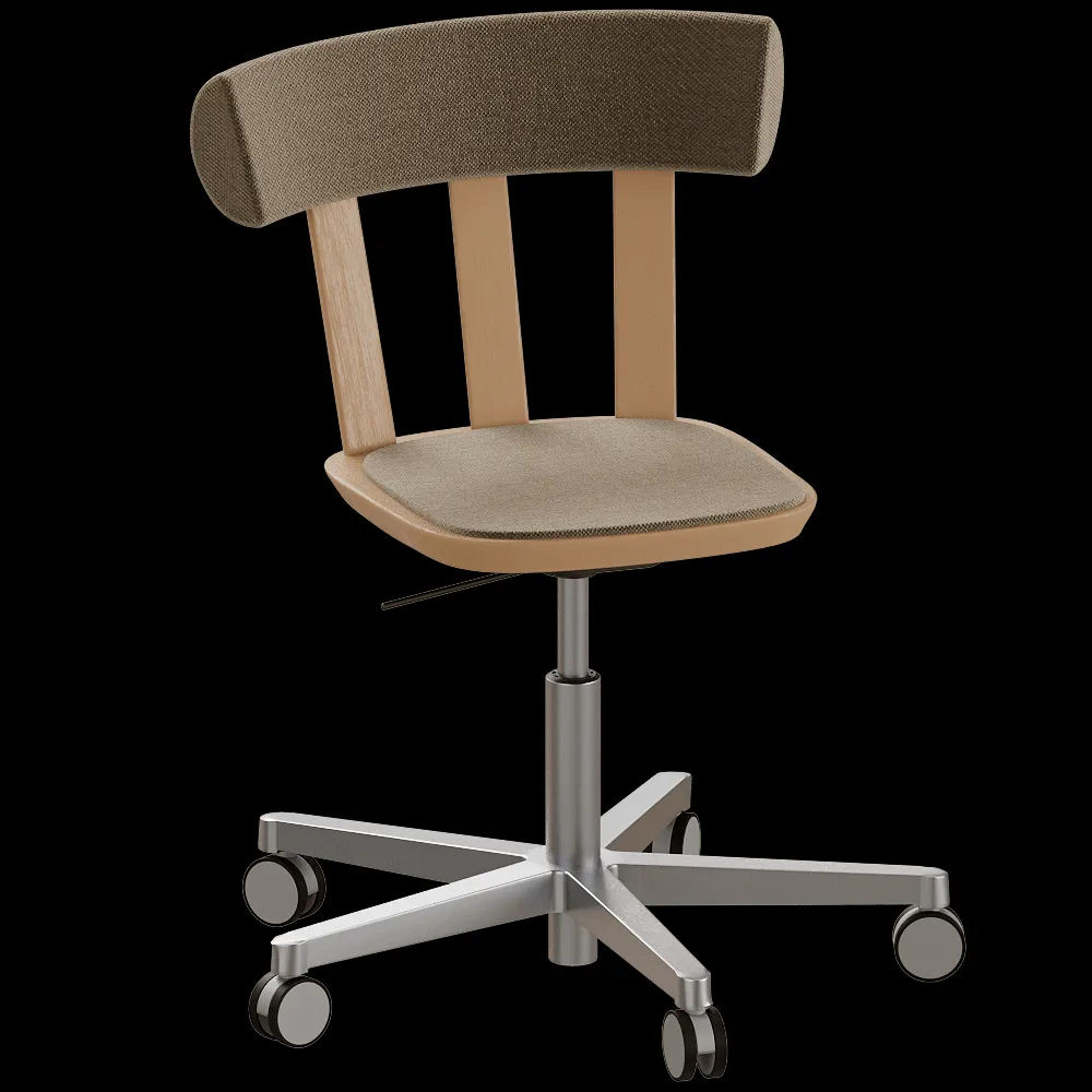 Stolab – Chair Swivel upholstered  Oak 3ds Max
