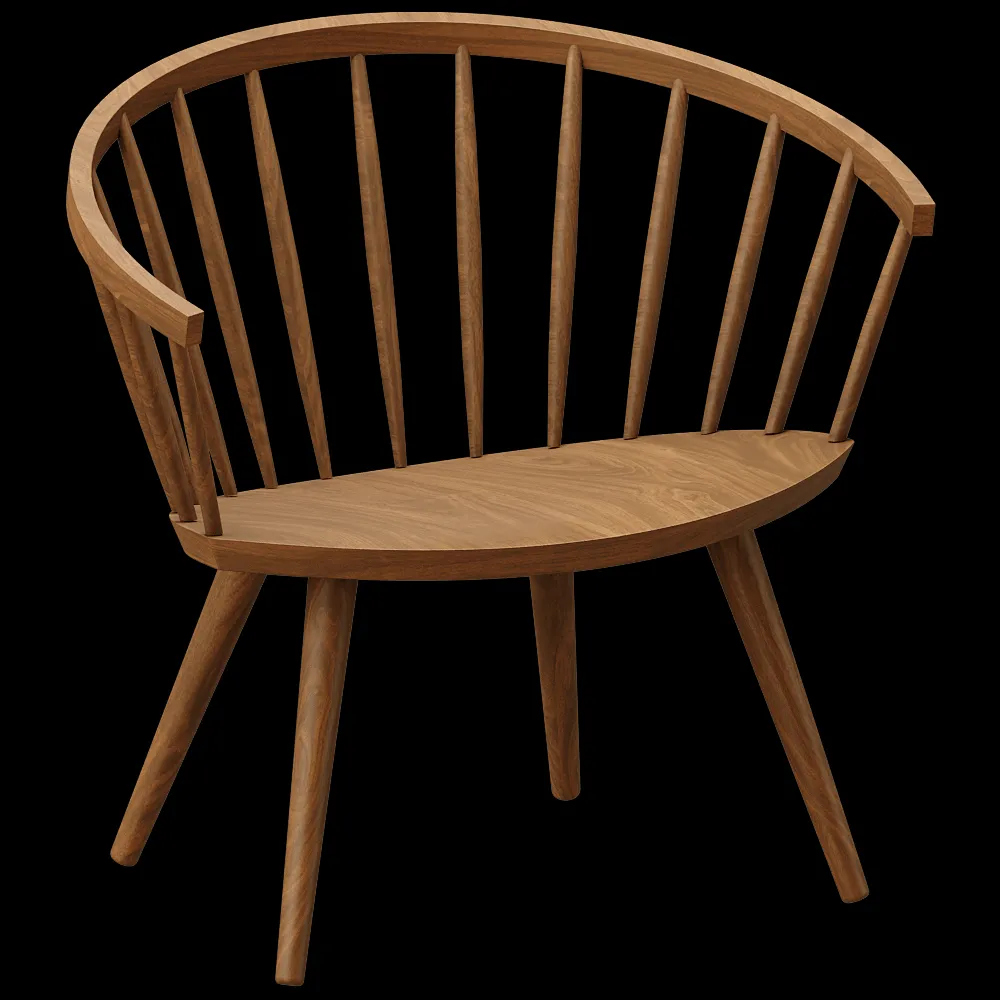 Stolab – Lounge chair  Oak 1 3ds Max