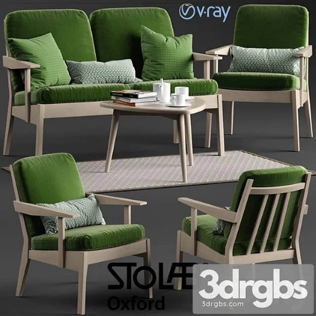 Stolab oxford chair and sofa, yngve table