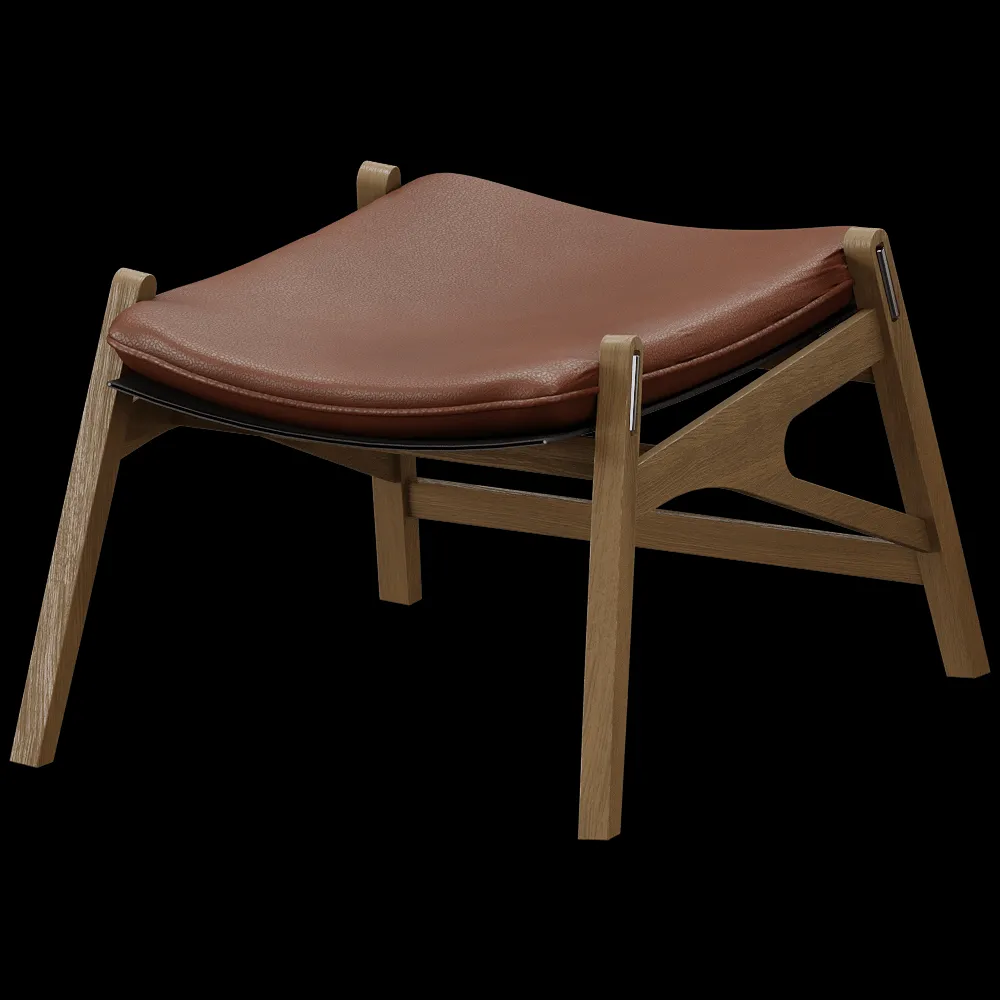 Stolab – Stool Link Foot Oak 3ds Max