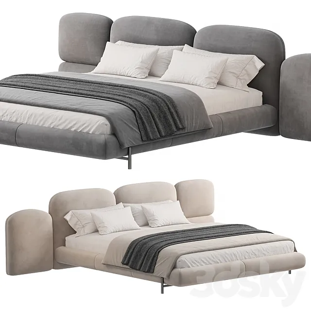 STONE Bed 3ds Max