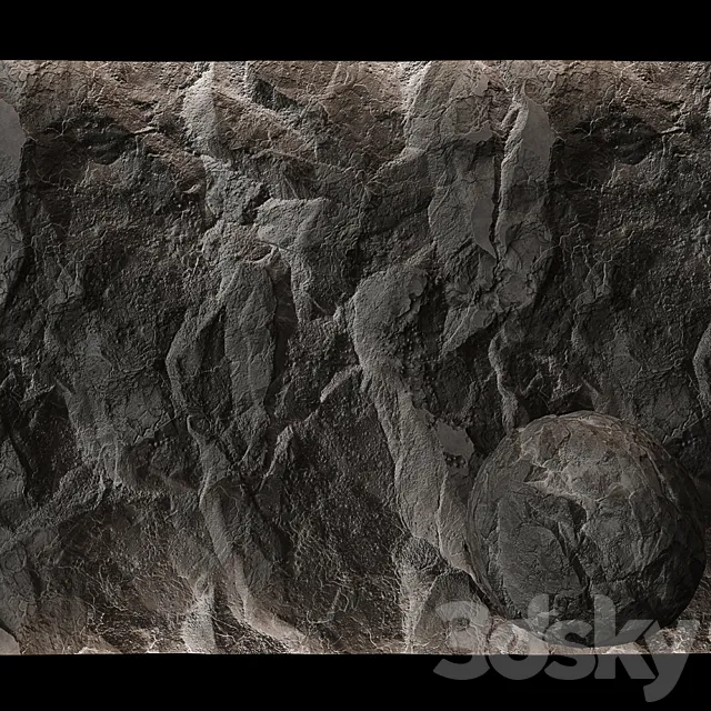 Stone Cliff Wall # 12 3DSMax File