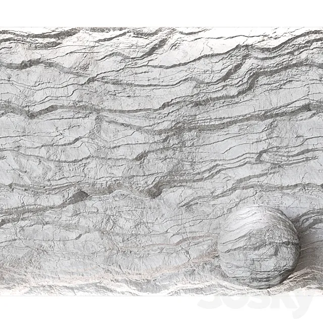 Stone Cliff Wall №18 rock 3ds Max
