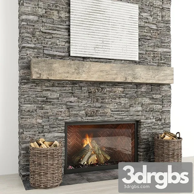 Stone fireplace 22 3dsmax Download