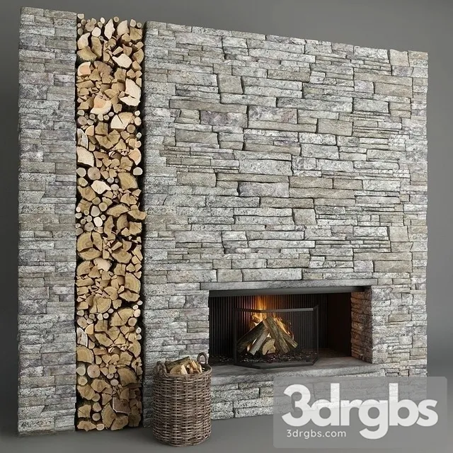 Stone Fireplace 3dsmax Download