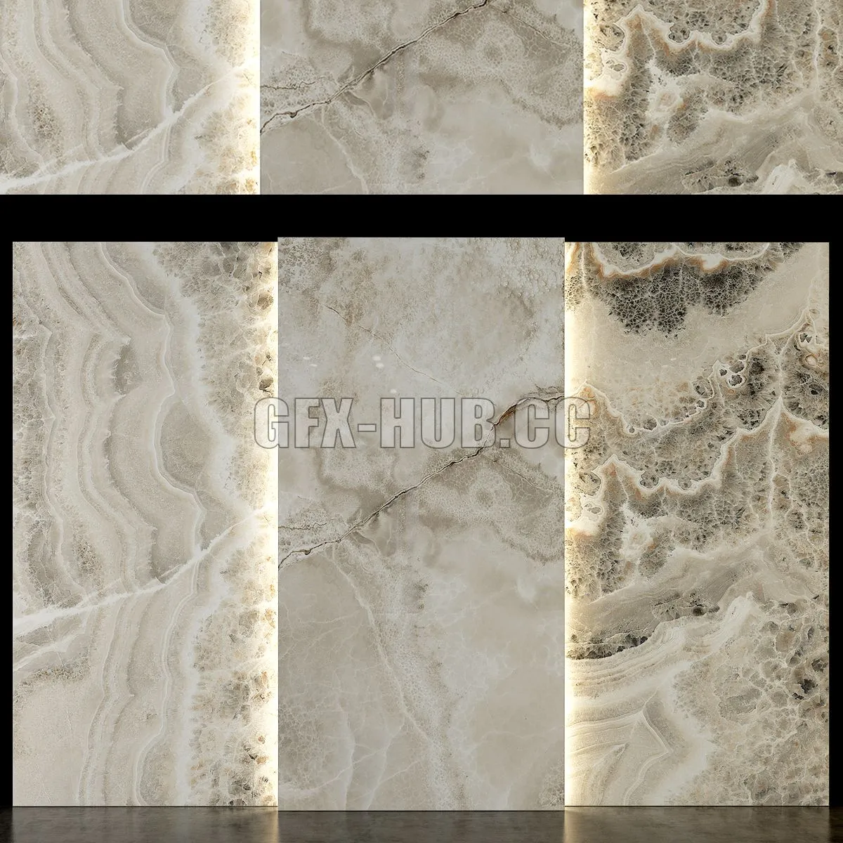 Stone Marble Set 88 3dsMax Model