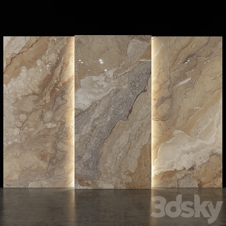 Stone Marble set 97 3DS Max Model