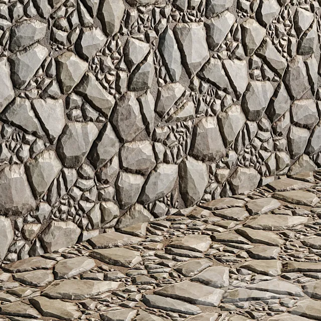 Stone masonry material 3dsMax Model