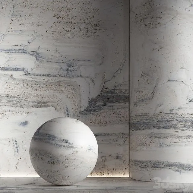 Stone material travertine. 42 pbr seamless 3dsMax Model