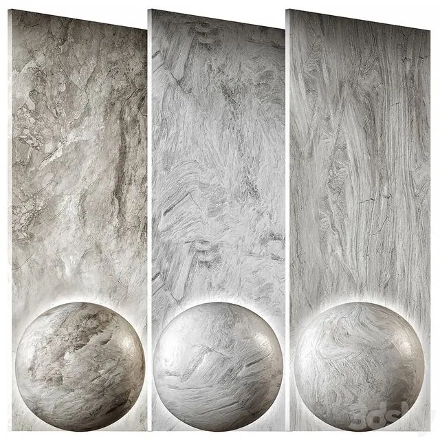 Stone Materials 3dsMax Model