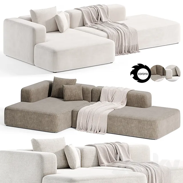 Stone Modular Sofa 2 by Tamamm 3ds Max