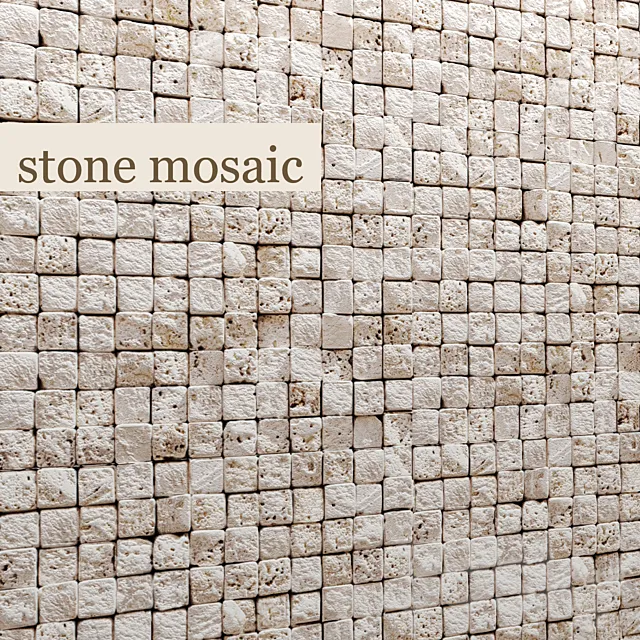 Stone mosaic. 3DS Max Model