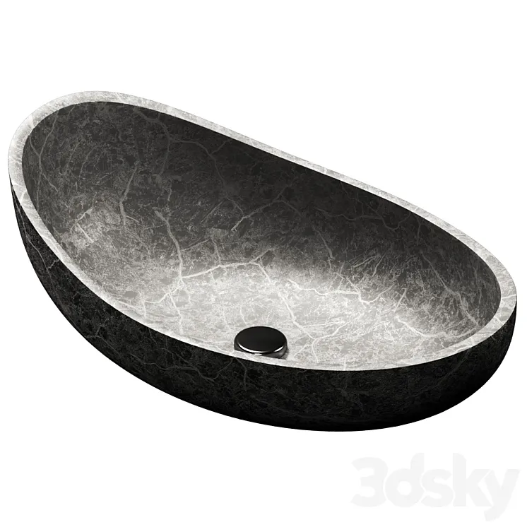 Stone sink 3DS Max Model