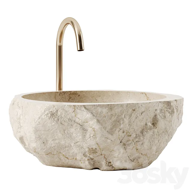 stone sink 3DS Max Model