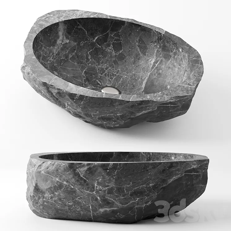 Stone sink 3DS Max